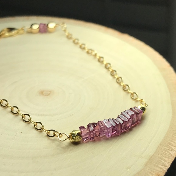 Rasberry AAA Rhodolite Garnet bracelet - Picture 5 of 5